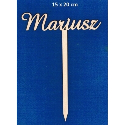 Mariusz , topper  / SKLEJKA #3mm, cz;amaze 15x20cm